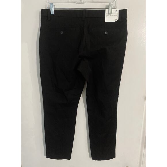 Gap Slim City ankle pants NEW women’s size 12 black stretch basic minimalist - Picture 3 of 6